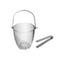 Glass Ice Bucket and Tong H - 14 cm ; W - 12.5 cm