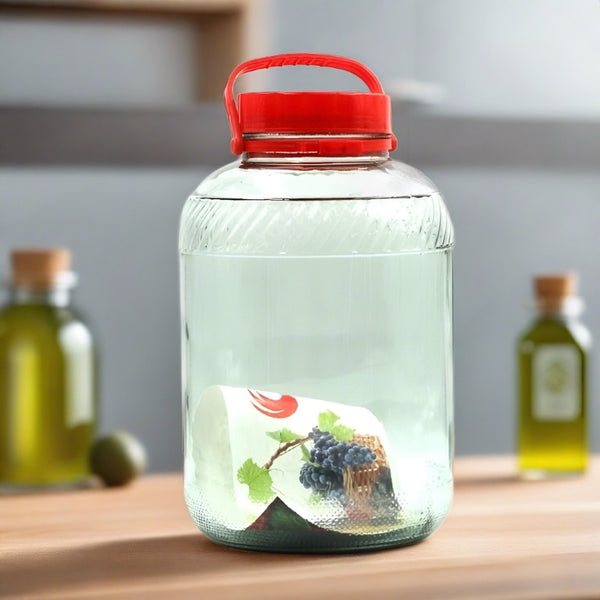 Glass Jar Storage Container with Airtight Lid 10 Litre 22*36 cm