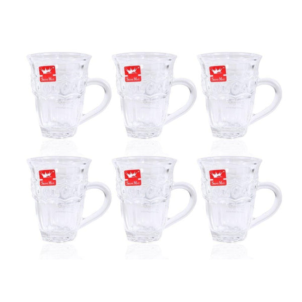 Glass Tea and Coffee Cup Set of 6 150 ml