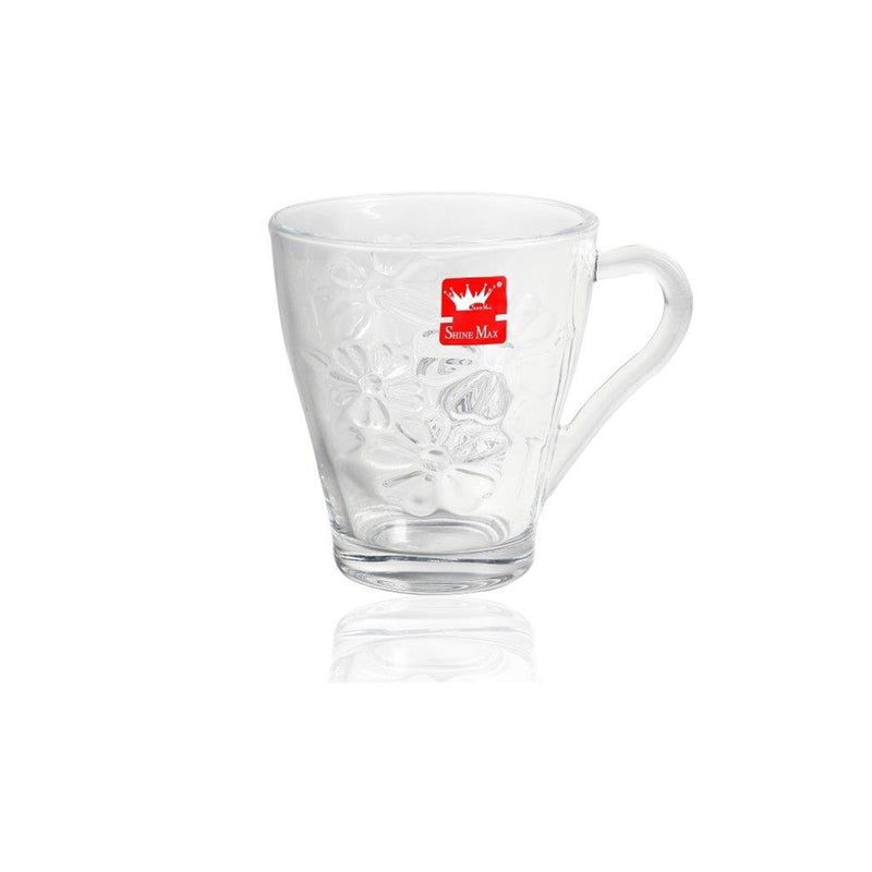 Premium Lead Free Glass Tea Cup Set of 6 pcs 270 ml