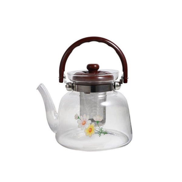 Glass Tea Pot kettle with Strainer Infuser 1200 ml