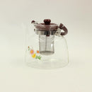 Glass Tea Pot kettle with Strainer Infuser 1200 ml