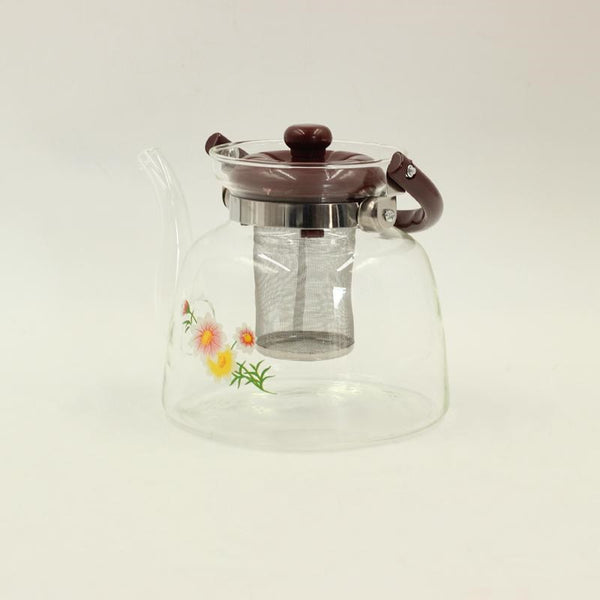 Glass Tea Pot kettle with Strainer Infuser 1200 ml