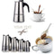 Stainless Steel Stove Top Coffee Maker 4 Cup 17 cm