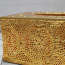 Gold Plated Tissue and Napkin Box 23*12*9 cm