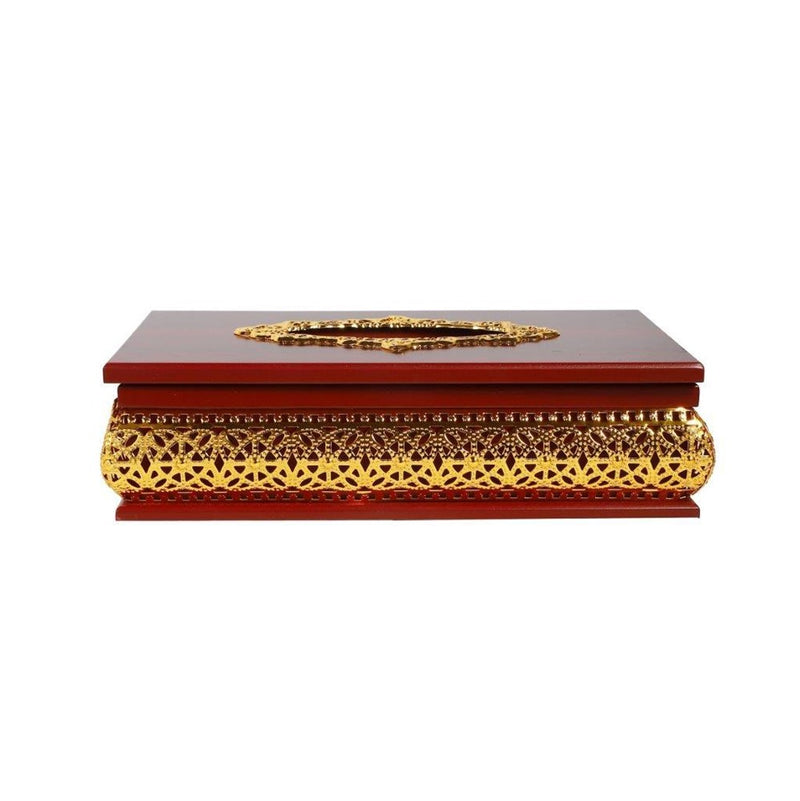 Gold Plated Tissue and Napkin Box 28*15*7.5 cm