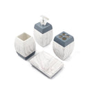 Grey Ceramic Bathroom Accessories 4 Pcs Set