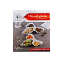 Heart Shape Ceramic Fruits and Nuts Candy Servimg Platter Set of 2