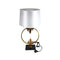 Home Decor Bedside Reading Table Lamp Gold Base White Shade 38*70 cm