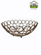 Iron Fruit Basket Decorative Fruit Bowl Copper Finish 31*31*14 cm
