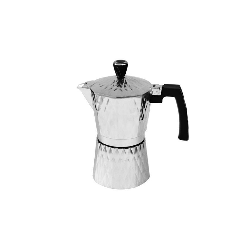 Italian Style Stove Top Espresso Coffee Maker 2 Cup Silver