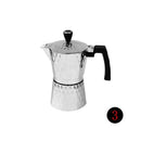 Italian Style Stove Top Espresso Coffee Maker 3 Cup Silver 250 ml
