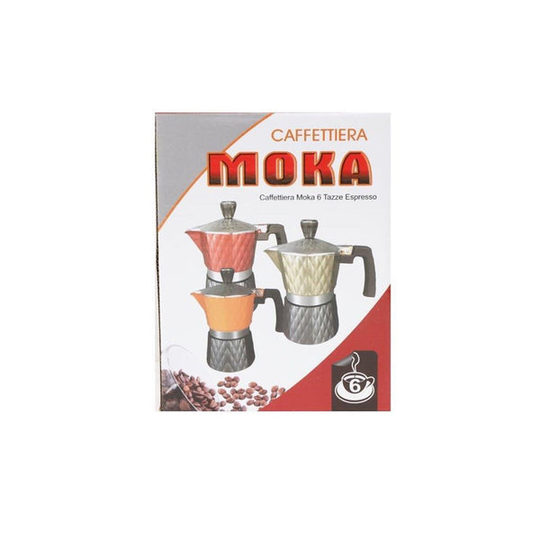 Italian Style Stove Top Espresso Coffee Maker 6 Cup Random Mix Design 400 ml