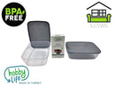 Kids Stackable Lunch Box BPA Free Storage Organizer set of 2 28*20*8.5 cm 3 Litre