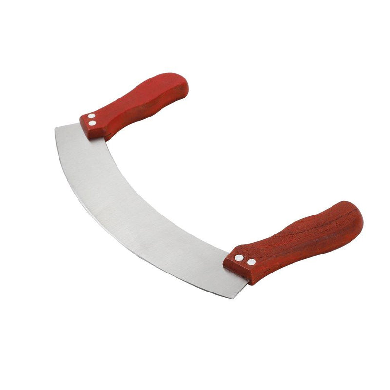 Pizza Rocker Cutter Knife Stainless Steel Double handle 24.5 cm