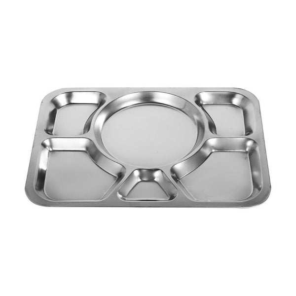 Multicompartment Stainless Steel Lunch Tray Thali 38*28 cm