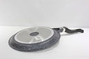 Non Stick Marble Coated Die Cast Aluminium Tawa Pan Black Induction (28cm)