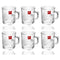 Premium Lead Free Glass Tea Cup Set of 6 pcs 270 ml