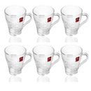 Premium Lead Free Glass Tea Cup Set of 6 pcs 270 ml