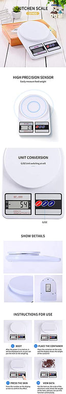 Digital Weighing Kitchen Scale LCD Display