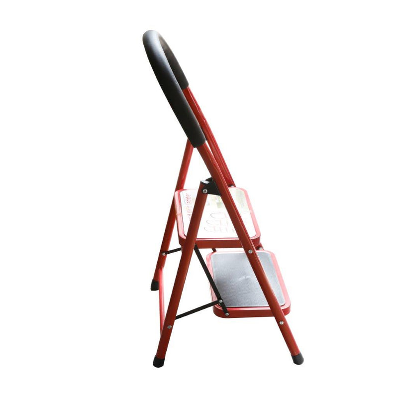 Folding Ladder Stool Portable Non-slip Home Kitchen Step Stool 2 Tier  Height 97 cm breath 46 cm