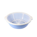 3Pc Plastic Bowl with Strainer 35 cm 5L