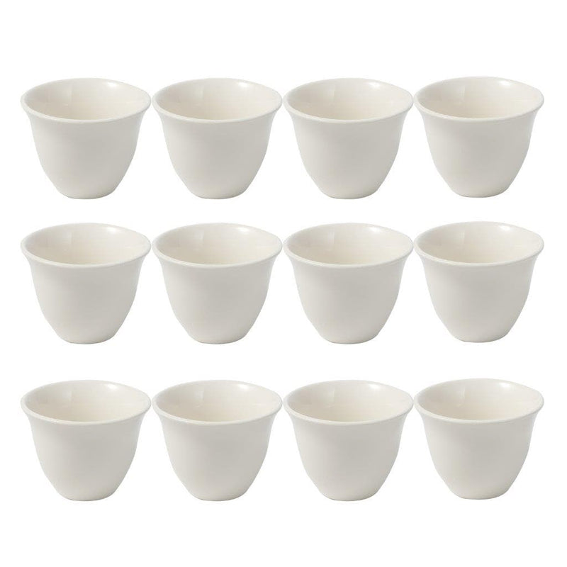 Ceramic Coffee Cawa Shafee Cup Set of 12 Pcs Set 80 ml