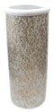 Decorative Teracotta Glass Tiles Mosaic Cylindrical Floor Vase 80 cm