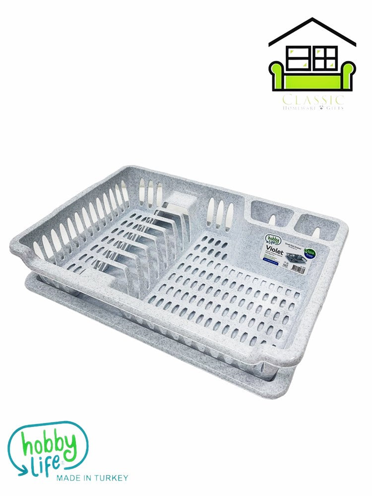 Premium Quality Dish Drainer Plate Drying Rack Cutlery Holder with Tray 40*29*8.5 cm