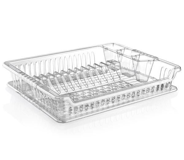 Premium Quality Dish Drainer Plate Drying Rack Cutlery Holder with Tray 46*37*8.5 cm