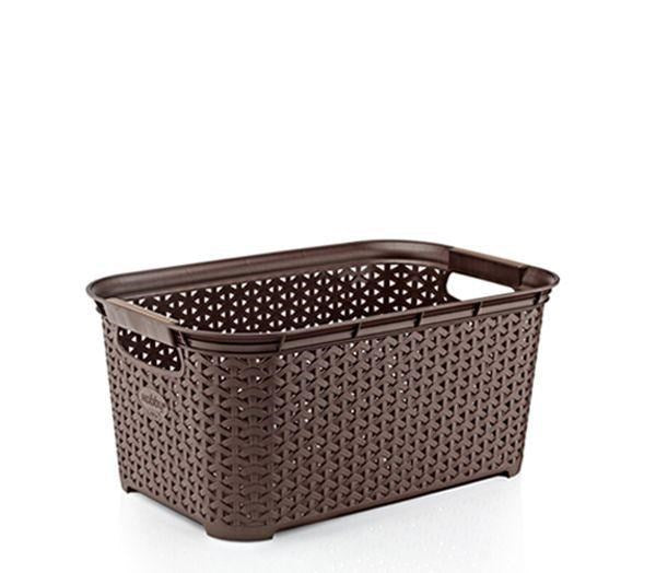 Rattan Rectangle Multipurpose Laundy Essential Basket 26 litre 51*35*21 cm