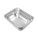 baking tray Rectangle Oven Baking Tray Aluminium Set 3 Pcs Set 26*17/31*23/36*28 cm-Classic Homeware &amp; Gifts-44045