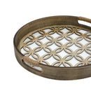 Round Decor Antique Style Serving Tray Set of 2 Pcs 30cm/35cm