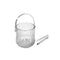 Glass Ice Bucket with Handle and Tong 12*13.5cm