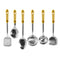 Stainless Steel Kitchen Cutlery Utensil Set of 6 with 41 cm Stand