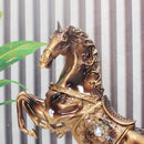 Sculpture Statue Resin Horse Bronze Color 35*15*19