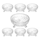 Ice Cream and Dessert Bowl Set of 7 Pcs 1 Big Bowl 6 Small Bowls 10*8.5*6.2 cm
 18*15*9 cm