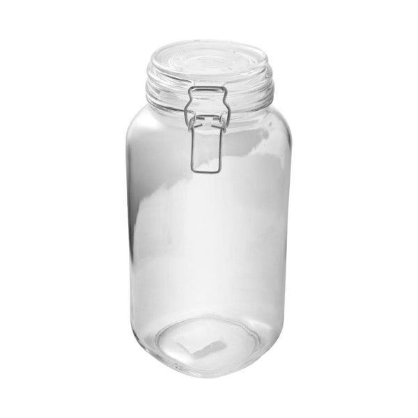 Airtight Glass Clip Top Round Storage Jar 26*9.5 cm