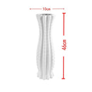 Home Decor Cylindrical Ceramic Vase Plain Grey 46*10 cm