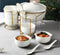 Ceramic Soup Tureen Spoon and Bowl with Spoon Set 16 pcs 1 Soup Server 6 Soup Bowls
