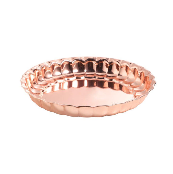 Stainless Steel Decor Serving Tray Rose Gold 24 cm