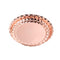 Stainless Steel Decor Serving Tray Rose Gold 28 cm 240 g