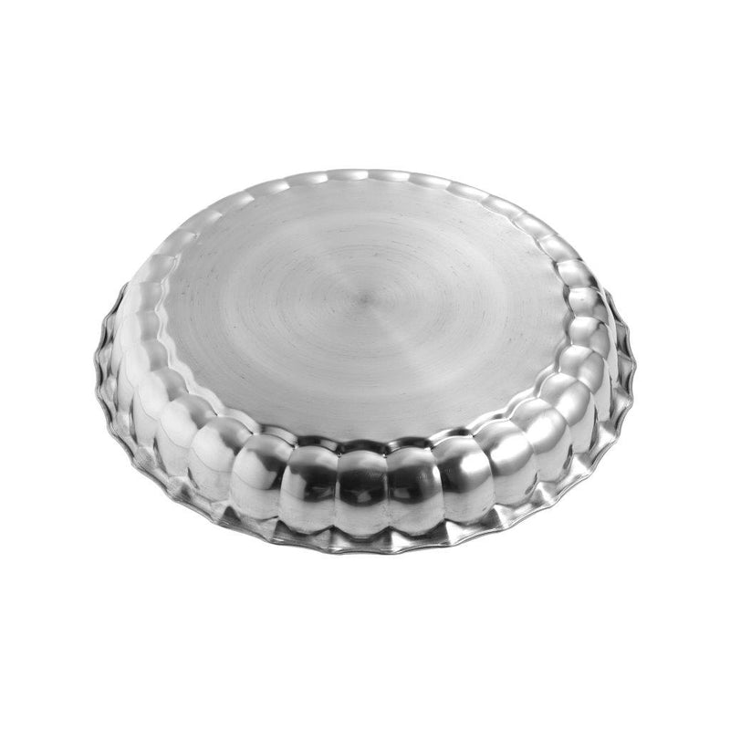 Stainless Steel Decor Serving Tray Silver 40 cm