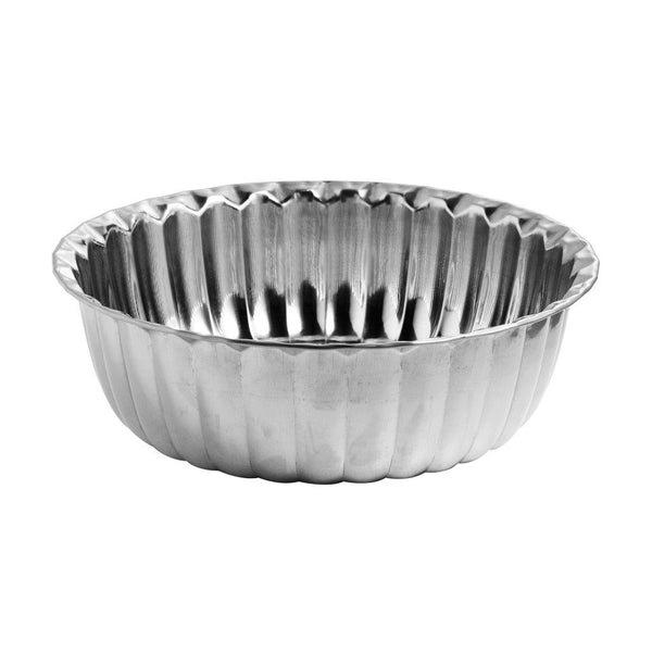Silver Stainless Steel Decor Serving Bowl - Stylish 30 cm Centerpiece Bowl for Your Dining and Entertainment Needs