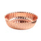 Rose Gold Stainless Steel Decor Serving Bowl - Chic 35 cm Centerpiece Bowl for Elegant Home Dining and Entertaining