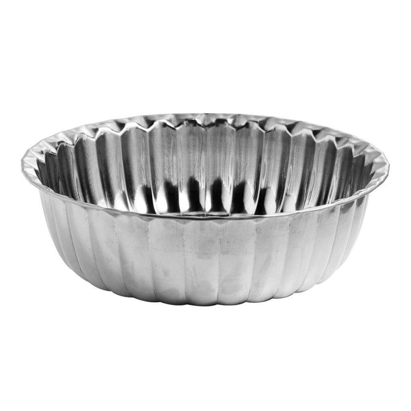 Stainless Steel Decor Serving Bowl Silver 40 cm