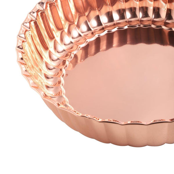 Stainless Steel Decor Serving Bowl Rose Gold 45 cm