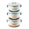 White Plastic Vaccumm Insulated Hot Pot Food Warmer Set of 4 1L+2L+4L+6L