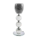 Home Decor Crystal Glass Candlestick Holder 20.5 cm