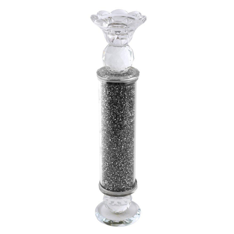Home Decor Crystal Glass Candlestick Holder 28 cm